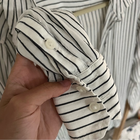 Banana Republic Parker tunic fit striped long sleeve button down size Medium - Picture 5 of 5